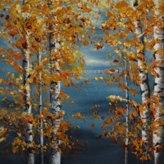 Autumn Birch canvas print